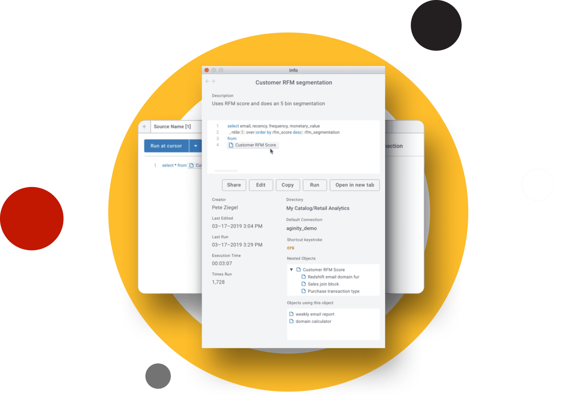 Amazon redshift in Coginiti