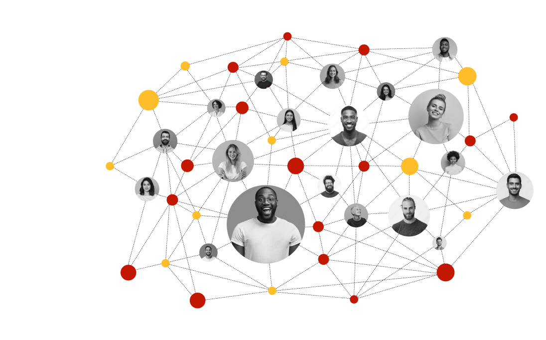 Individuals connected by data