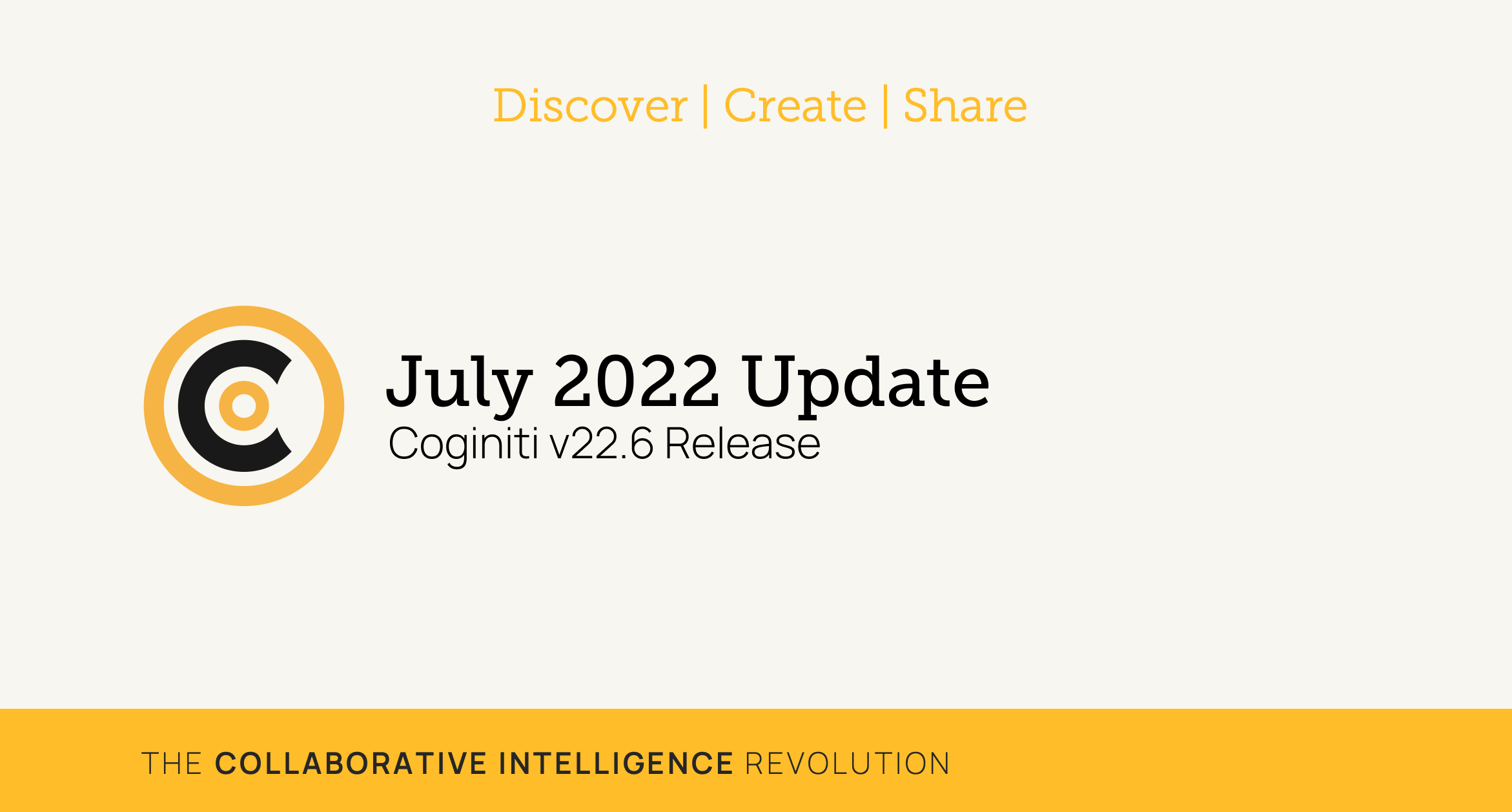 Coginiti July 2022 update announcement